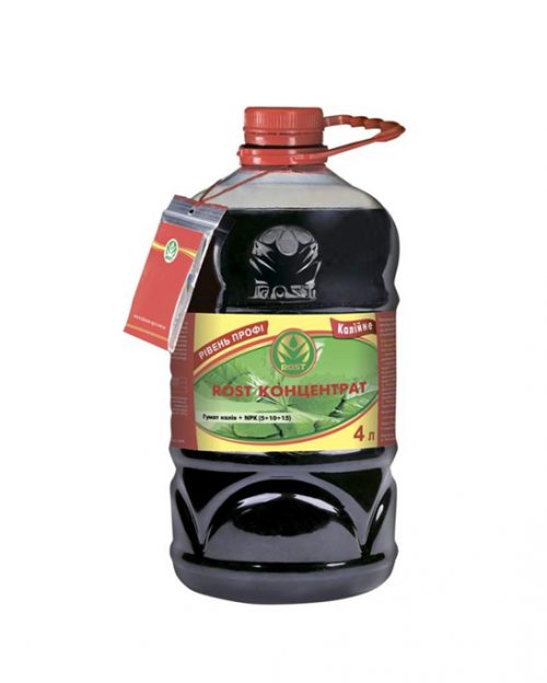 Рост-концентрат Калийный NPK 5+10+15, 4л Рост-концентрат Калійний NPK 5+10+15, 4л